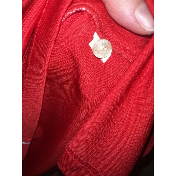 Masters Polo Shirt Mens Large Red Golf Performance Athletic Logo Vintage - Picture 5 of 7